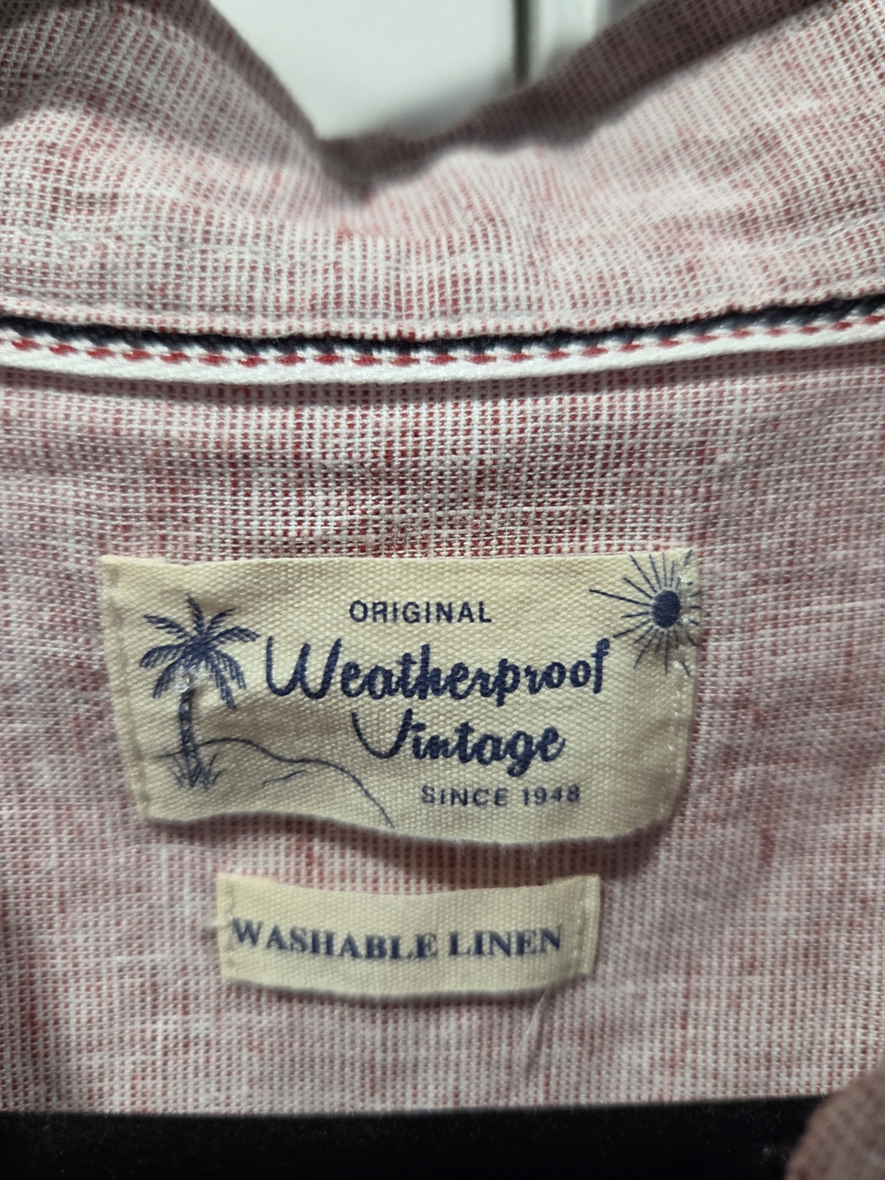 Weatherproof Vintage Men's 2X Washable Linen Button-up Shirt - Picture 4 of 14